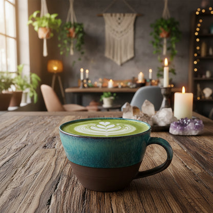 Seika Tasse - Großer Pott für Matcha, Milchkaffee, Latte, Cappuchino, Tee